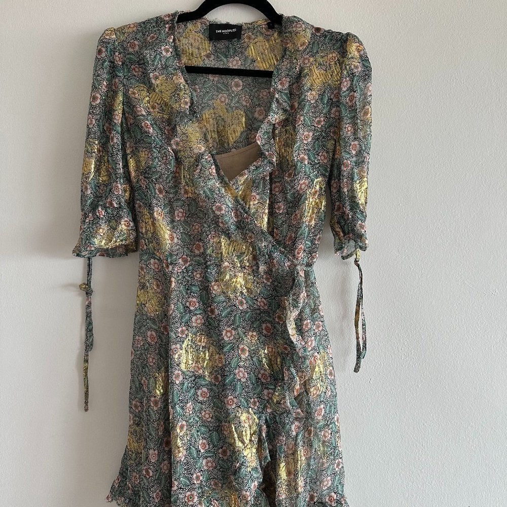 The Kooples Short Wrap Dress, Long Sleeve, Size 1